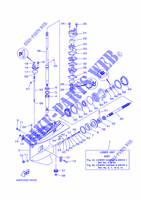 UNTERES GEHÄUSE UND ANTRIEB 1 für Yamaha E60H Manual & Electric Steering, Hydro Trim & Tilt, Pre-Mixing,Shaft 20
