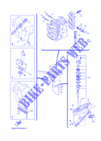 VERSCHLEISSTEILE für Yamaha E60H Manual Starter, Tiller Handle, Hydro Trim & Tilt, Pre-Mixing, Shaft 25