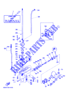 UNTERES GEHÄUSE UND ANTRIEB 1 für Yamaha 5C 2 Stroke, Manual Starter, Tiller Handle, Manual Tilt 2001