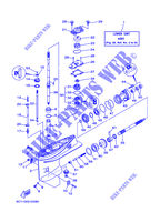 UNTERES GEHÄUSE UND ANTRIEB 1 für Yamaha F50F Electric Starter, Remote Control, Power Trim & Tilt, Shaft 20