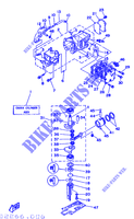 ZYLINDER / MOTORGEHÄUSE für Yamaha 5C 2 Stroke, Manual Starter, Tiller Handle, Manual Tilt 1995