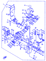 FERNBEDIENUNG 2 für Yamaha 130B 2 Stroke, Electric Starter, Remote Control, Power Trim & Tilt 1991
