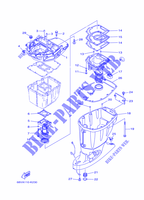 DECKEL für Yamaha F115A Electric Starter, Remote Control, Power Trim & Tilt, Shaft 20