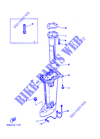 OBERE DECKEL für Yamaha 6C Manual Starter, Tiller Handle, Manual Tilt, Pre-Mixing, Shaft 15
