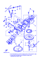 KICKSTARTER für Yamaha 6C Manual Starter, Tiller Handle, Manual Tilt, Pre-Mixing, Shaft 15