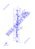 KURBELWELLE / KOLBEN für Yamaha 6C Manual Starter, Tiller Handle, Manual Tilt, Pre-Mixing, Shaft 15