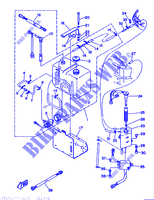 BENZINTANK für Yamaha L130B Left Hand, Electric Start, Power Trim & Tilt, Remote Control, Oil injection 1992