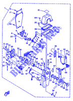 FERNBEDIENUNG 2 für Yamaha L130B 2 Stroke, Left Hand, Electric Start, Power Trim & Tilt, Remote Control, Oil injection 1991