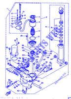 KIPPSYSTEM für Yamaha L130B 2 Stroke, Left Hand, Electric Start, Power Trim & Tilt, Remote Control, Oil injection 1991