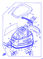 VERKLEIDUNG OBER für Yamaha L130B 2 Stroke, Left Hand, Electric Start, Power Trim & Tilt, Remote Control, Oil injection 1991