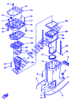 OBERE DECKEL für Yamaha 200C Electric Start, Power Trim & Tilt, Remote Control, Oil injection 1992