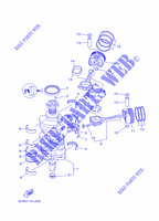 KURBELWELLE / KOLBEN für Yamaha F250D Electric Starter, Remote Control, Power Trim & Tilt, Shaft 25