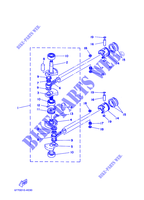 KURBELWELLE / KOLBEN für Yamaha E8D Enduro, Manual Starter, Tiller Handle, Manual Tilt, 1999