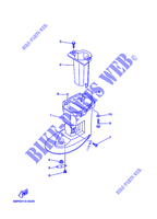 DECKEL für Yamaha F6B Manual Starter, Tiller Handle, Manual Tilt, Shaft 15