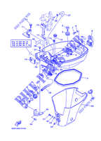 UNTERE DECKEL für Yamaha F8C Manual Starter, Tiller Handle, Manual Tilt, Shaft 20