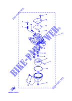 VERGASER für Yamaha F8C Manual Starter, Tiller Handle, Manual Tilt, Shaft 20