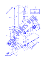 UNTERES GEHÄUSE UND ANTRIEB 1 für Yamaha FT9.9D High Thrust, Electric Starter, Remote Control, Manual Tilt, Shaft 20