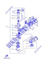 KURBELWELLE / KOLBEN für Yamaha 25B Manual Starter, Tilller Handle, Manual Tilt, Pre-Mixing, Shaft 15