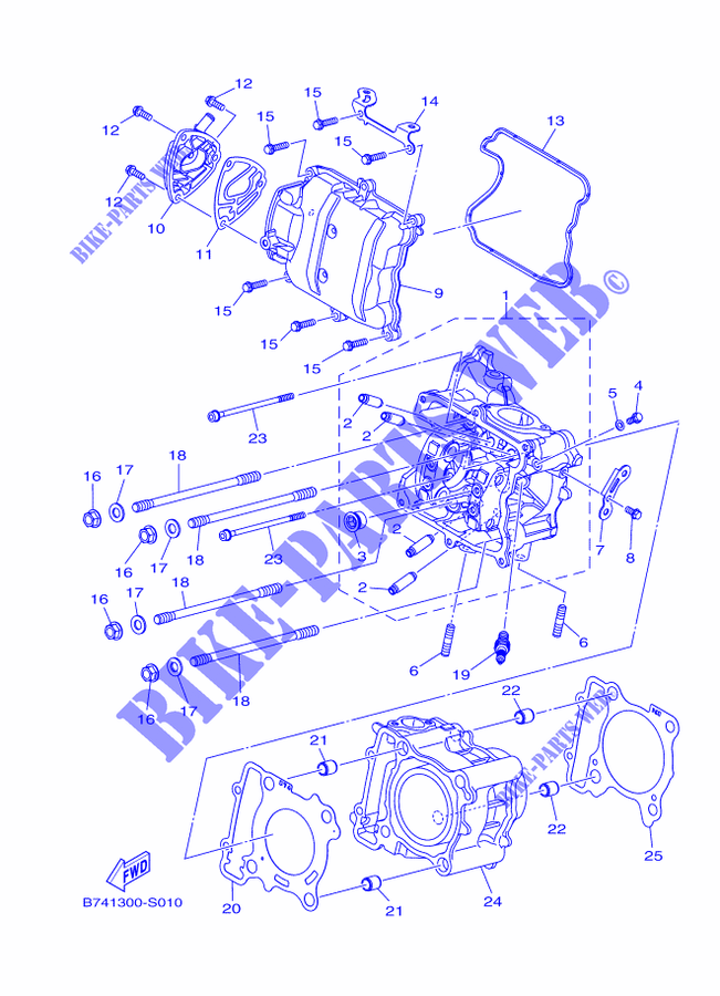 ZYLINDER für Yamaha XMAX 300 ABS 2019