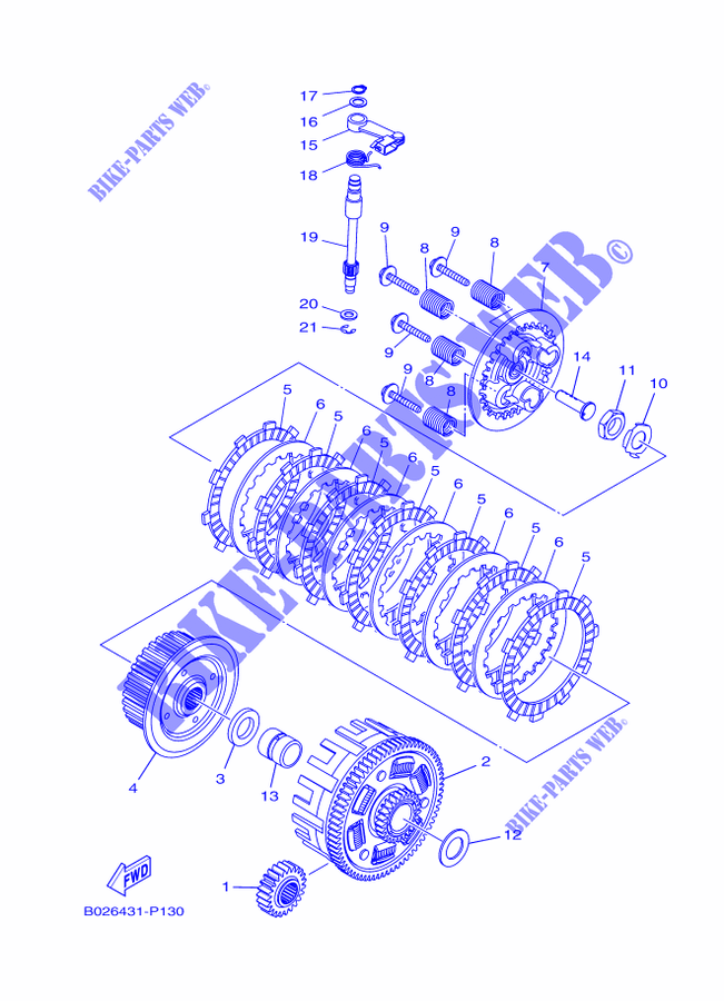 KUPPLUNG für Yamaha YZF-R3 2022
