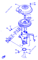 LICHTMASCHINE für Yamaha 60F Electric Start, Remote Control, Manual Tilt or Power Trim & Tilt , Oil injection 1990