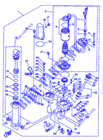 KIPPSYSTEM MOTOR 1 für Yamaha 60F Electric Start, Remote Control, Manual Tilt or Power Trim & Tilt , Oil injection 1989