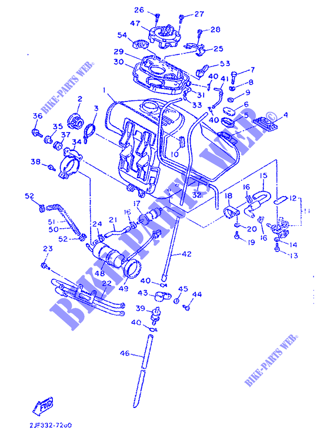 BENZINTANK für Yamaha FZX750 1988