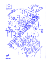 ZYLINDERKOPF für Yamaha SRX600H (33.1KW 1987