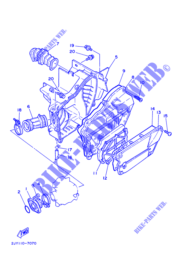 EINLASS für Yamaha TW125 2000