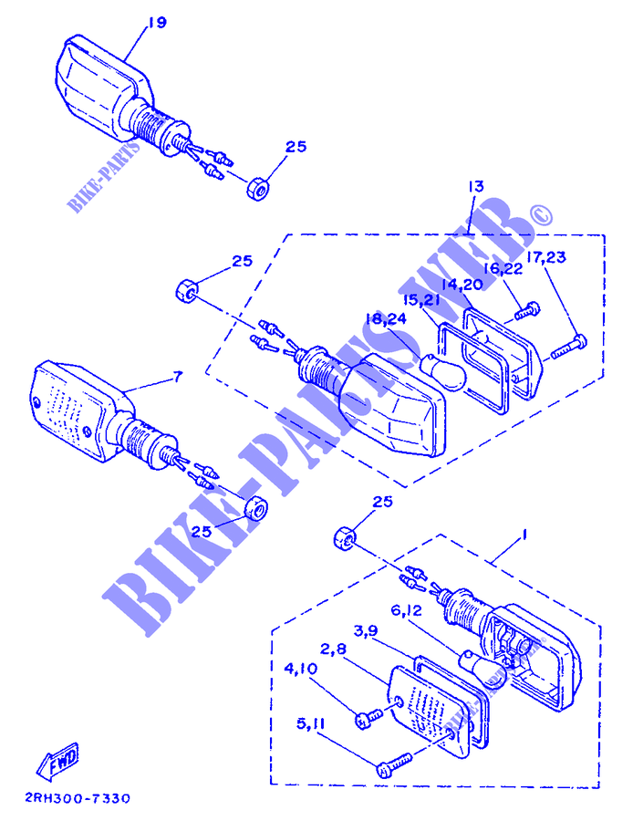 BLINKER für Yamaha TZR125 1987