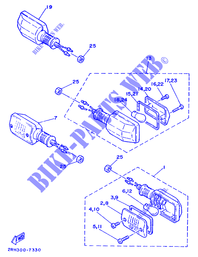 BLINKER für Yamaha TZR125 1992