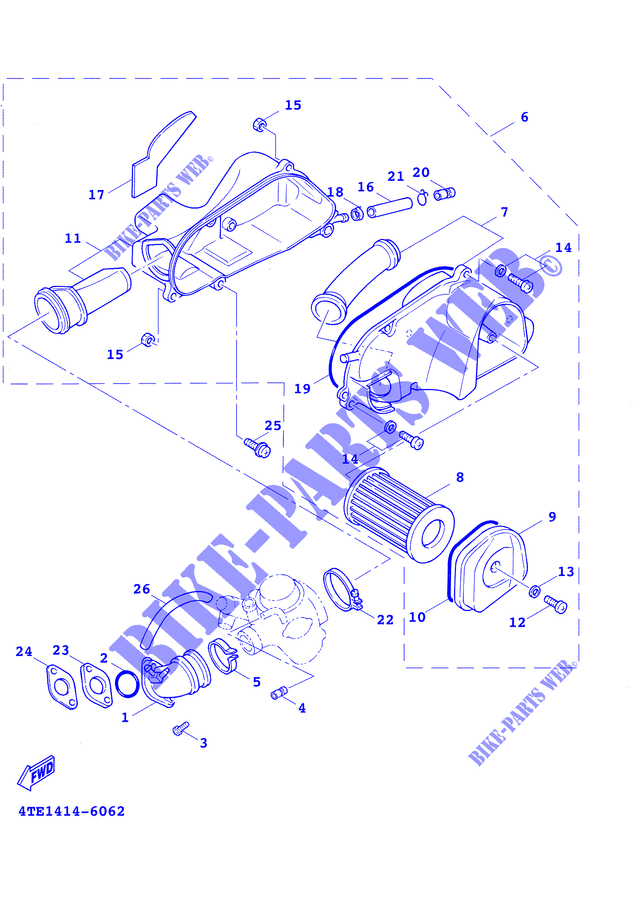 EINLASS für Yamaha XC125FH 2000