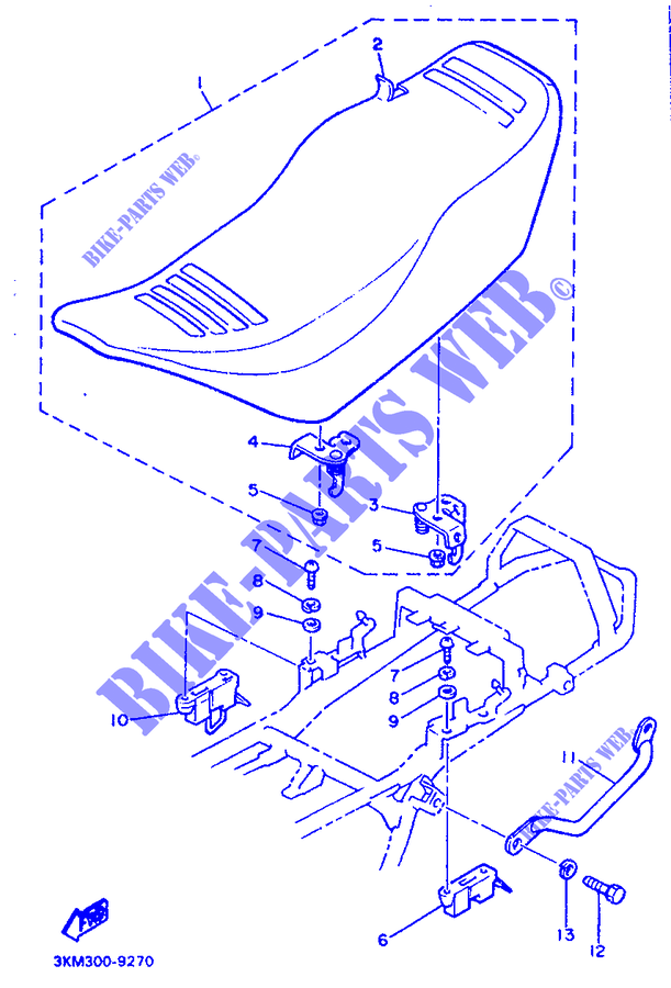 SITZ für Yamaha XJ600H (53KW) 1989
