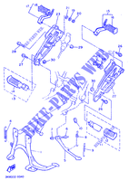 STAENDER / FUSSRASTE für Yamaha XJ600N (37KW) 1989