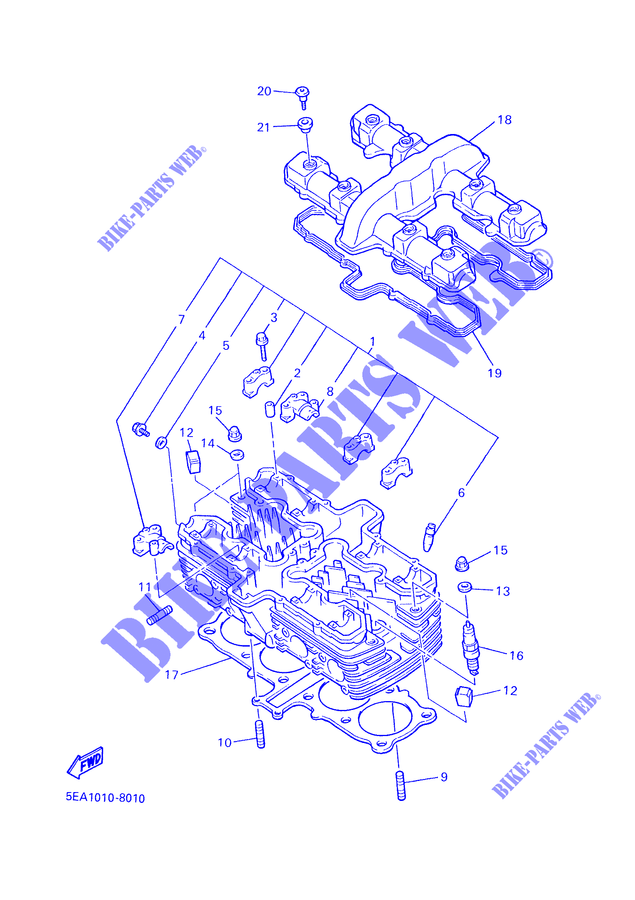 ZYLINDERKOPF für Yamaha XJR1300SP 2000