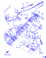STAENDER / FUSSRASTE für Yamaha XT350 1989