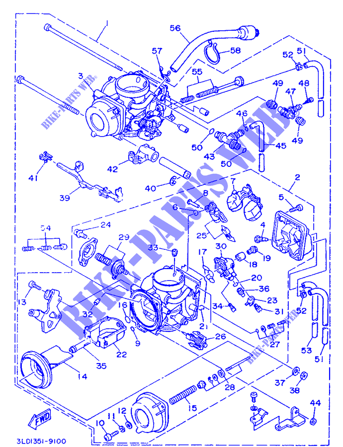 VERGASER für Yamaha XTZ750 1989