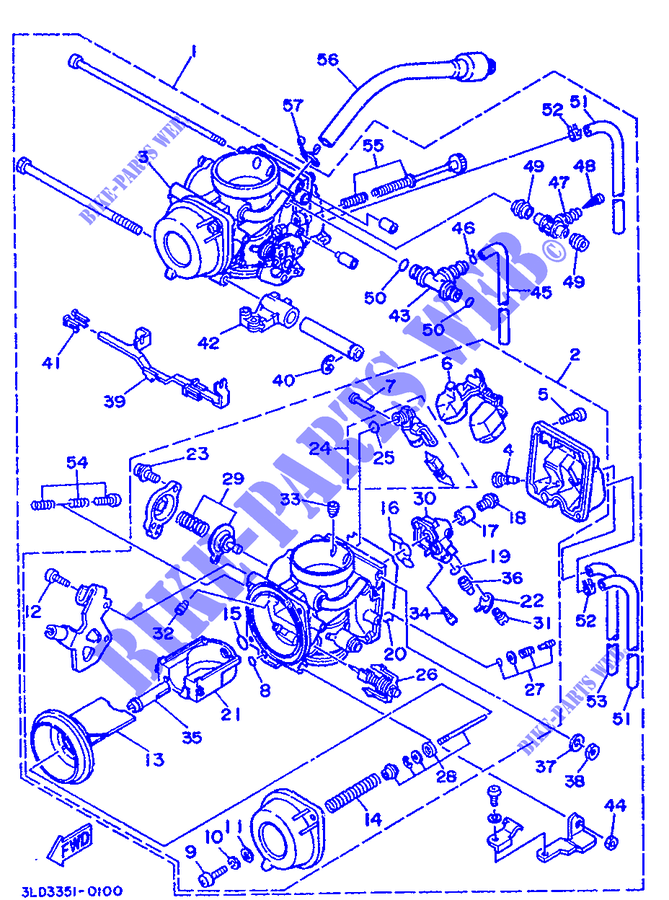 VERGASER für Yamaha XTZ750 (37KW) 1991