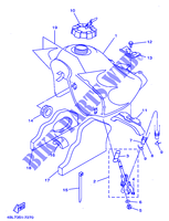 BENZINTANK für Yamaha DT125R 1997